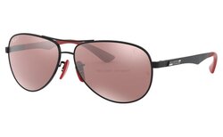 Lunettes de soleil Rayban RB8313M Matte black Ferrari